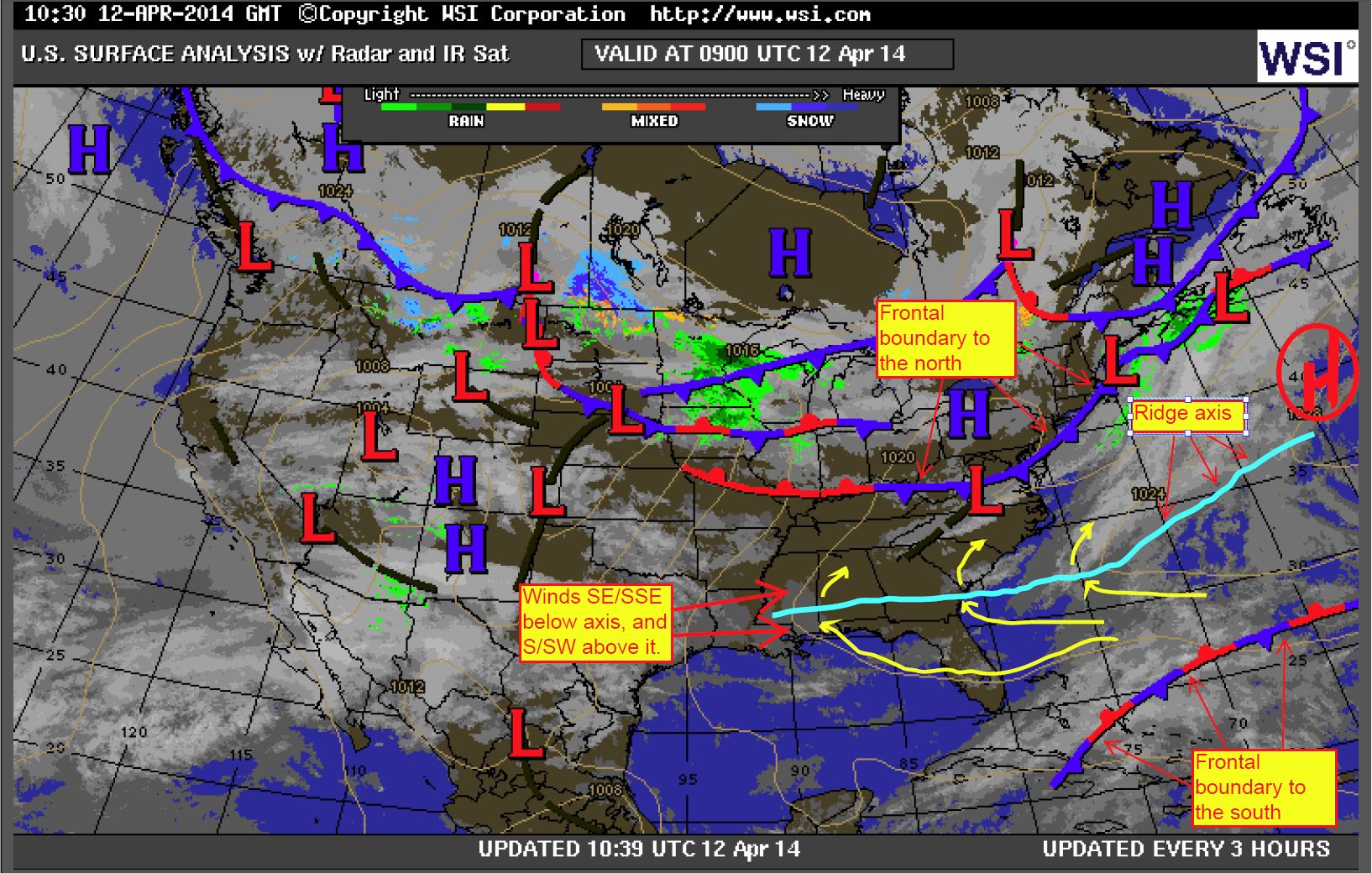 Subtropical Ridging 4-12-14