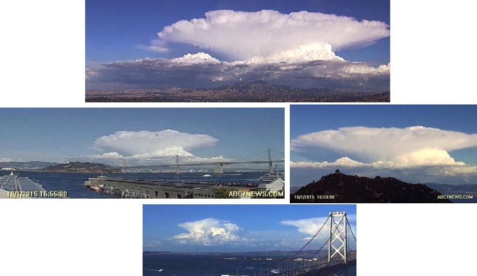 Bay Area convective clouds