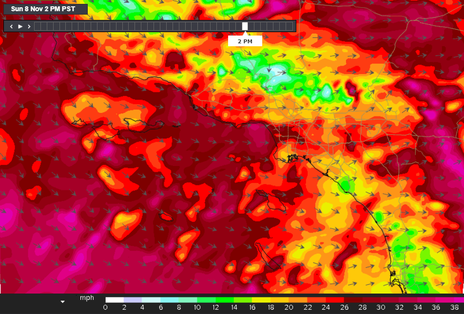 Southern California Sees Strong NW Winds Through The Weekend. - Blog ...