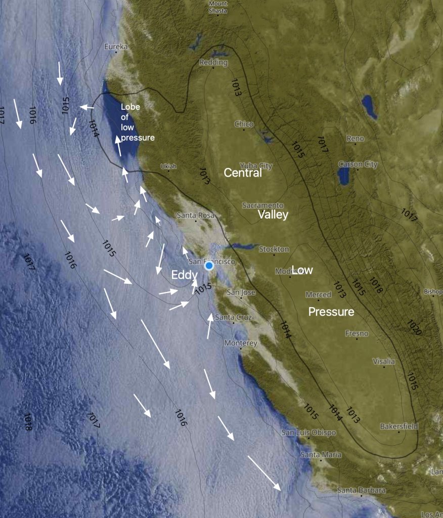 West Coast Wind Blog: Gambar Hari Ini: Eddy berlanjut di California Utara.